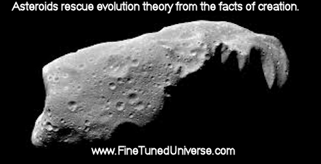 Evolution's asteriod solution to the creation of our solar system by GOD